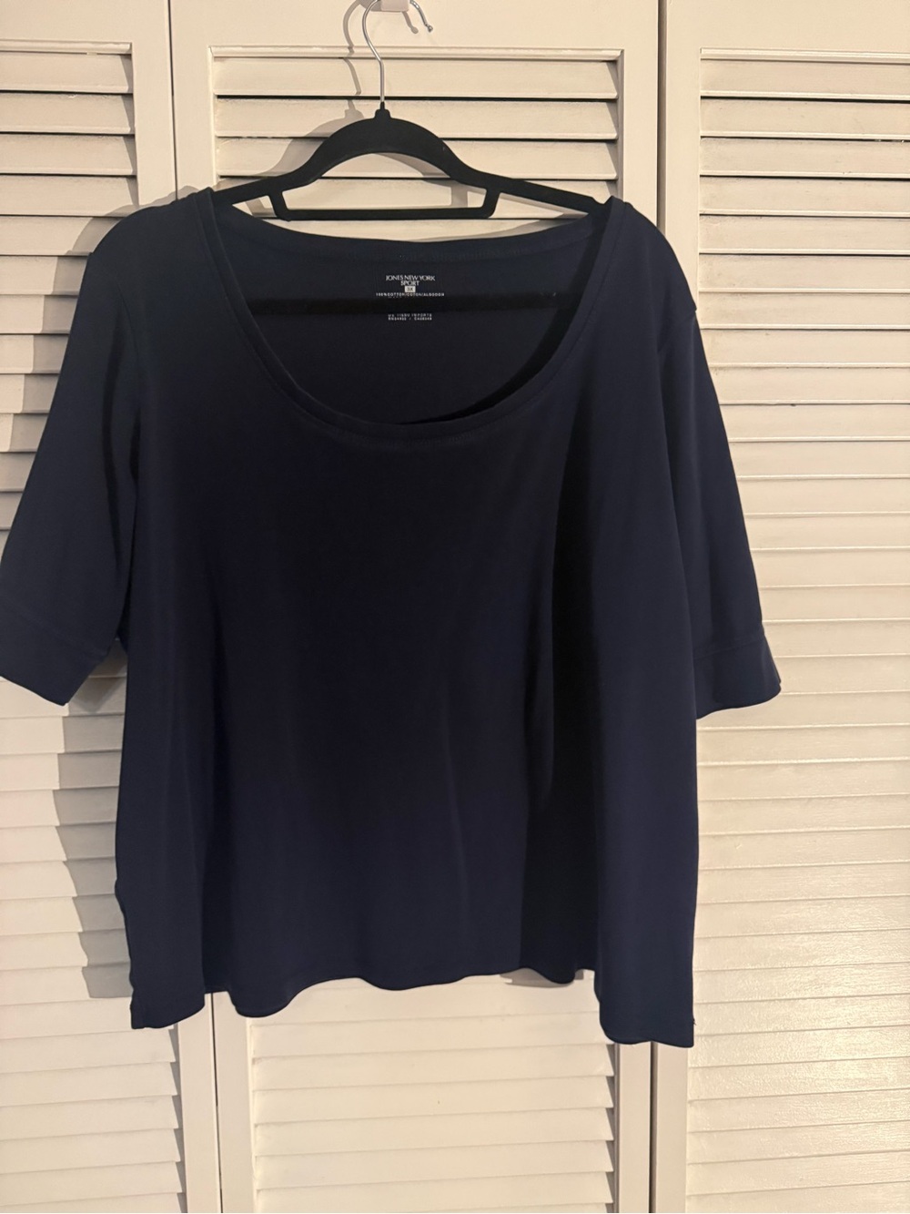 Jones New York Sport 3X  Scoop Neck Stretch Top